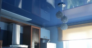 Натяжной потолок на кухню Усинск, цена от 6343 руб.